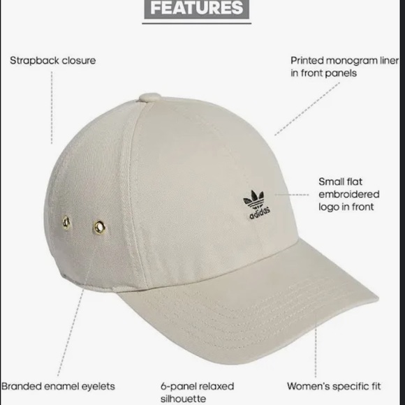 🤎NEW Adidas Originals Women's Mini Logo Hat - Picture 5 of 6